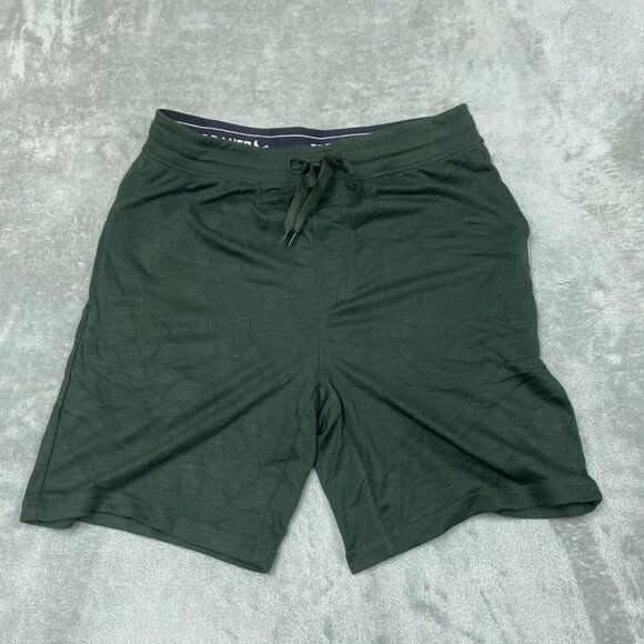 Eddie Bauer Lounge Mens Green Shorts Drawstring Waist Small 6876 - Picture 1 of 7
